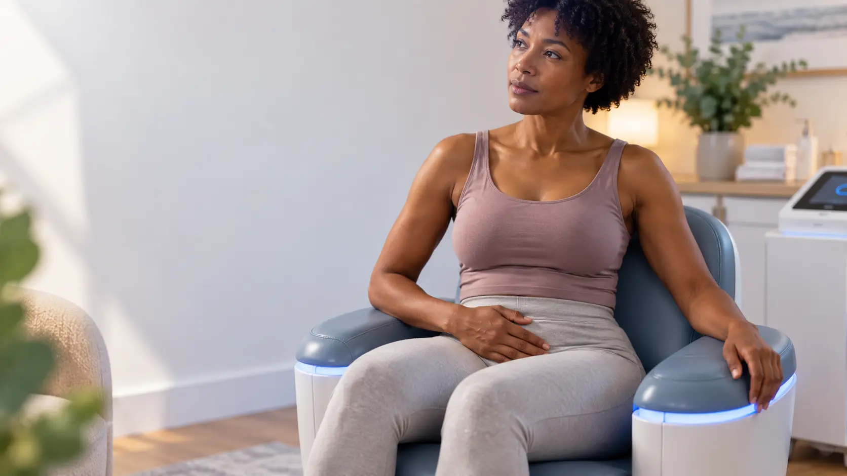 Calm Wellness Chair Reflection pelvic floor health solutions from incontince direct
